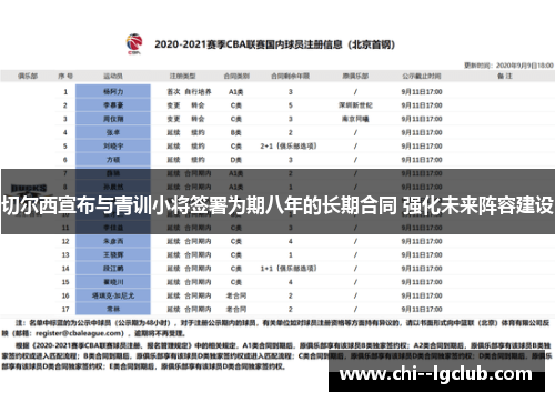 切尔西宣布与青训小将签署为期八年的长期合同 强化未来阵容建设